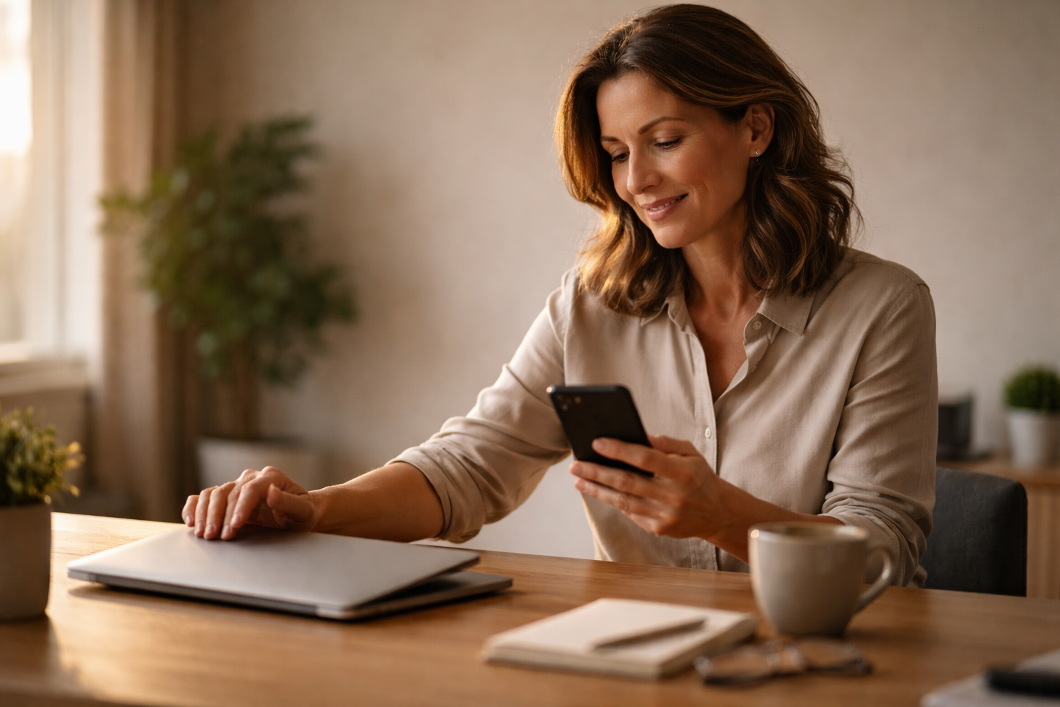 An employee balancing work and care for an older parent